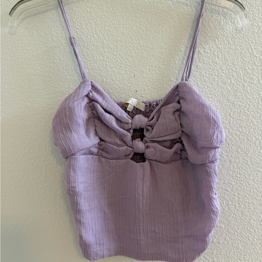 Wayf Lavender Crop Top